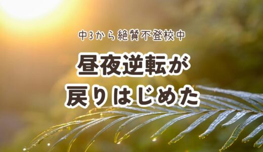 #28.昼夜逆転が戻りはじめた