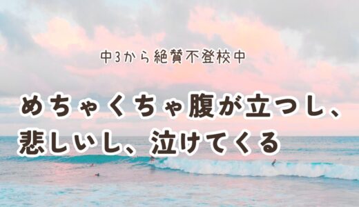 #31.めちゃくちゃ腹が立つし、悲しいし、泣けてくる