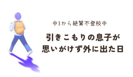 #33. 引きこもりの息子が思いがけず外に出た日